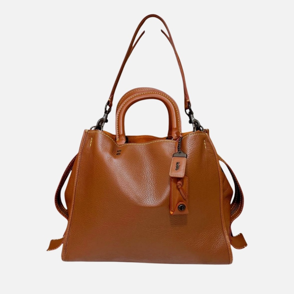Coach Tan Leather Tote Bag